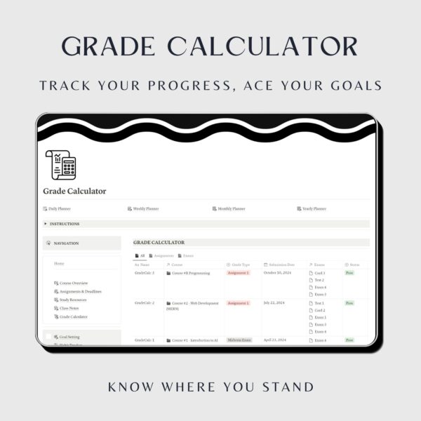 College Student Planner