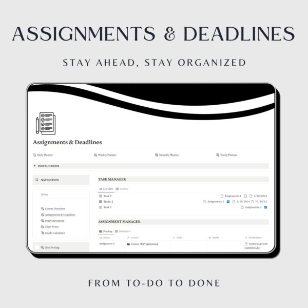 university student planner