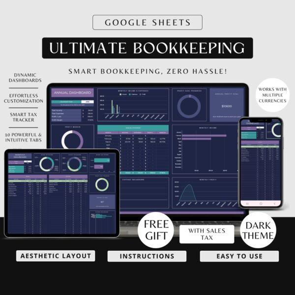 Bookkeeping Template Google Sheets