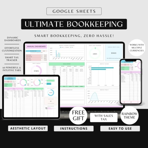 Bookkeeping Template Google Sheets